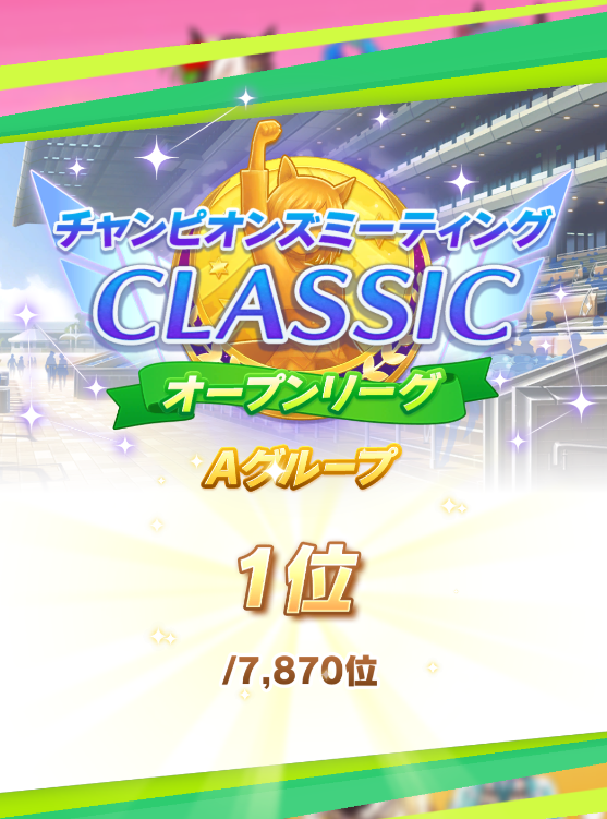 CLASSIC Cup 5 Results Screen 1